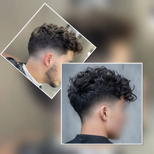 Coupe homme dégradé avec taille de barbe à domicile — S-MH'air