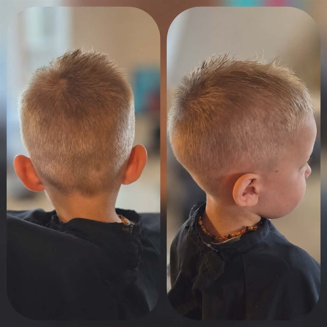 Coupe enfant garçon courte réalisée à domicile — S-MH'air